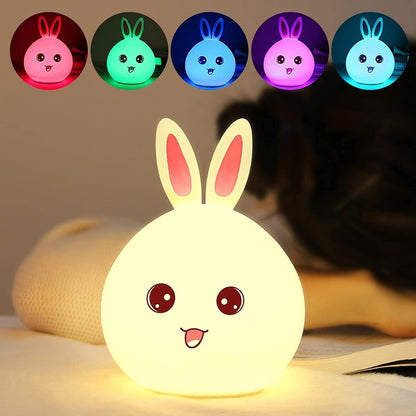 Rabbit Silicone Lamp Nursery Lamps for Room